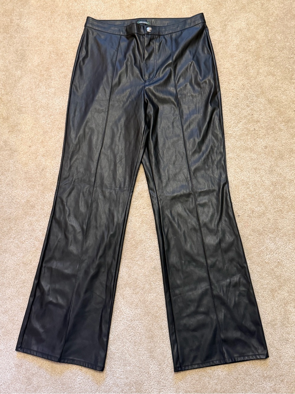 Wild Fable Vegan Leather Wide Leg Pants Size 12